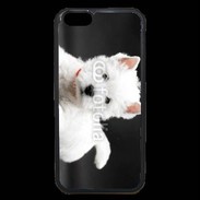Coque iPhone 6 Premium Chiot blanc 5
