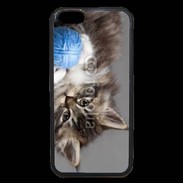 Coque iPhone 6 Premium Chaton et pelote de laine