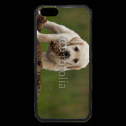 Coque iPhone 6 Premium Chiot labrador avec pomme de pin