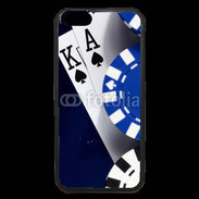 Coque iPhone 6 Premium Poker bleu et noir 2