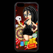 Coque iPhone 6 Premium Lady au casino