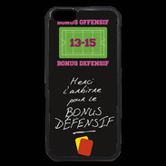 Coque iPhone 6 Premium Merci l'arbitre Bonus offensif-défensif Noir