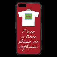 Coque iPhone 6 Premium Femme de rugbyman Bonus offensif-défensif Rouge