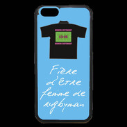 Coque iPhone 6 Premium Femme de rugbyman Bonus offensif-défensif Bleu 2