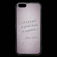 Coque iPhone 6 Premium Pêché stupidité Rose Citation Oscar Wilde