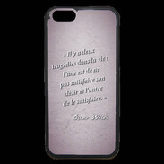 Coque iPhone 6 Premium Tragédie Rose Citation Oscar Wilde