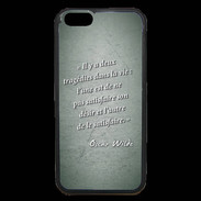 Coque iPhone 6 Premium Tragédie Vert Citation Oscar Wilde