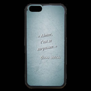 Coque iPhone 6 Premium Aimer Turquoise Citation Oscar Wilde