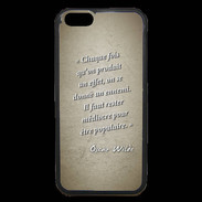 Coque iPhone 6 Premium Chaque fois Sepia Citation Oscar Wilde