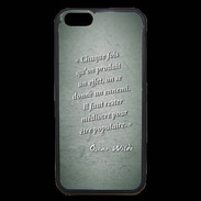 Coque iPhone 6 Premium Chaque fois Vert Citation Oscar Wilde