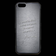 Coque iPhone 6 Premium Dieux prières Noir Citation Oscar Wilde