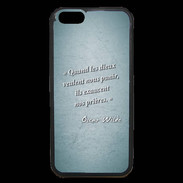 Coque iPhone 6 Premium Dieux prières Turquoise Citation Oscar Wilde