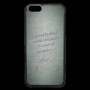 Coque iPhone 6 Premium Dieux prières Vert Citation Oscar Wilde