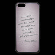 Coque iPhone 6 Premium Enfants parents Rose Citation Oscar Wilde