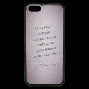 Coque iPhone 6 Premium Chose vraie Rose Citation Oscar Wilde