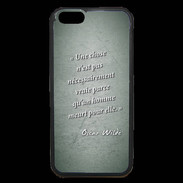 Coque iPhone 6 Premium Chose vraie Vert Citation Oscar Wilde