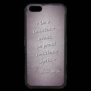 Coque iPhone 6 Premium Conscience Violet Citation Oscar Wilde