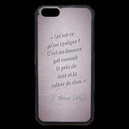 Coque iPhone 6 Premium Cynique Rose Citation Oscar Wilde