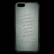 Coque iPhone 6 Premium Cynique Vert Citation Oscar Wilde