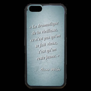 Coque iPhone 6 Premium Dramatique vieillesse Turquoise Citation Oscar Wilde