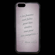 Coque iPhone 6 Premium Femmes comprises Rose Citation Oscar Wilde