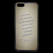 Coque iPhone 6 Premium Les livres Sepia Citation Oscar Wilde