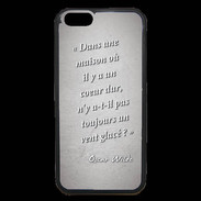 Coque iPhone 6 Premium Maison coeur Gris Citation Oscar Wilde