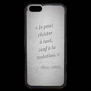 Coque iPhone 6 Premium Résister Gris Citation Oscar Wilde