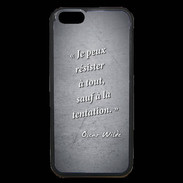 Coque iPhone 6 Premium Résister Noir Citation Oscar Wilde