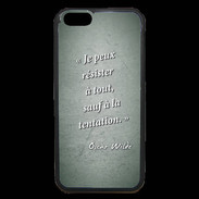 Coque iPhone 6 Premium Résister Vert Citation Oscar Wilde