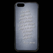 Coque iPhone 6 Premium Saint pêcheur Bleu Citation Oscar Wilde