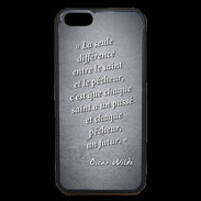 Coque iPhone 6 Premium Saint pêcheur Noir Citation Oscar Wilde