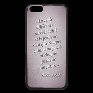 Coque iPhone 6 Premium Saint pêcheur Rose Citation Oscar Wilde