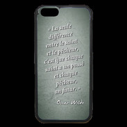 Coque iPhone 6 Premium Saint pêcheur Vert Citation Oscar Wilde