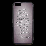 Coque iPhone 6 Premium Saint pêcheur Violet Citation Oscar Wilde