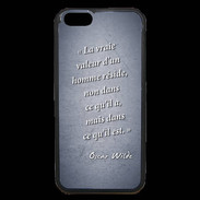 Coque iPhone 6 Premium Vraie valeur Bleu Citation Oscar Wilde