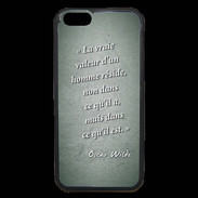 Coque iPhone 6 Premium Vraie valeur Vert Citation Oscar Wilde