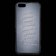 Coque iPhone 6 Premium Société rêveur Bleu Citation Oscar Wilde