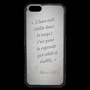 Coque iPhone 6 Premium Ame nait Gris Citation Oscar Wilde