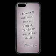 Coque iPhone 6 Premium Ame nait Rose Citation Oscar Wilde