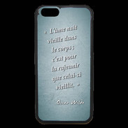 Coque iPhone 6 Premium Ame nait Turquoise Citation Oscar Wilde