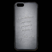 Coque iPhone 6 Premium Ami poignardée Noir Citation Oscar Wilde