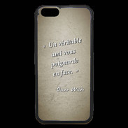Coque iPhone 6 Premium Ami poignardée Sepia Citation Oscar Wilde