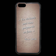 Coque iPhone 6 Premium Ami poignardée Rouge Citation Oscar Wilde