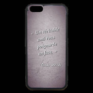 Coque iPhone 6 Premium Ami poignardée Violet Citation Oscar Wilde