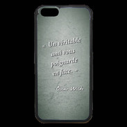 Coque iPhone 6 Premium Ami poignardée Vert Citation Oscar Wilde