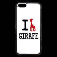 Coque iPhone 6 Premium I love Girafe