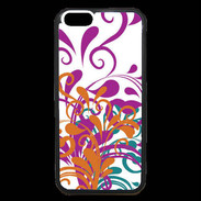 Coque iPhone 6 Premium motif floral orange