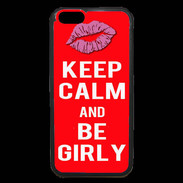 Coque iPhone 6 Premium Keep calm Girly Rouge