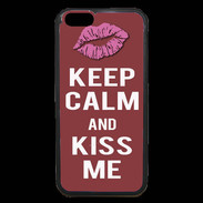 Coque iPhone 6 Premium Keep Calm Kiss me Brique